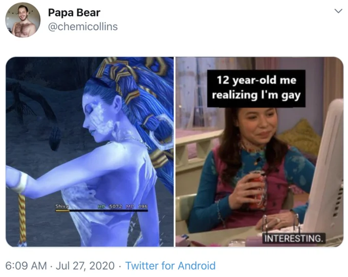 12 Year Old Me Realizing Im Gay — Two-panel meme featuring animated Cortana character from Halo with '12 year-old me realizing I'm gay' text.