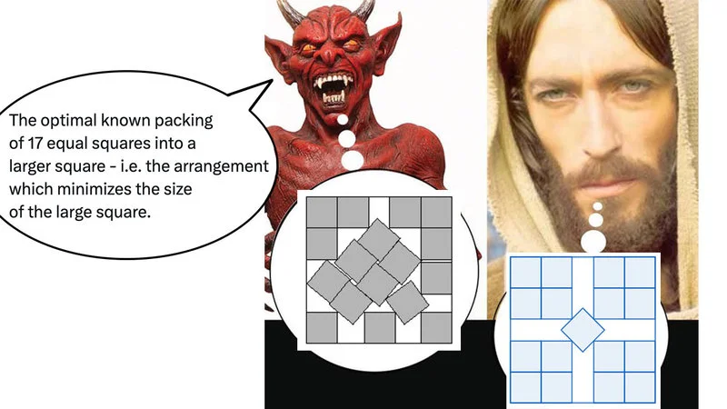17 Squares In A Larger Square