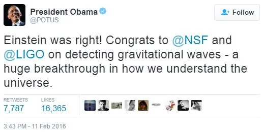 2016 Gravitational Wave Observation