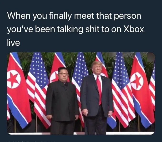 2018 North Korea United States Summit — Three-panel photoshop meme of Trump showing Kim Jong-un anime manga covers at the summit