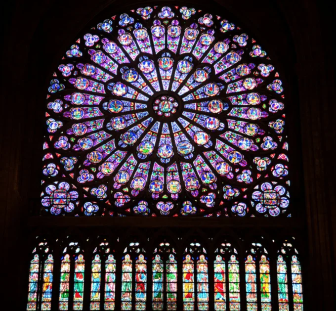 2019 Notre Dame Fire — Crown of Thorns relic in a gold and crystal reliquary at Notre-Dame