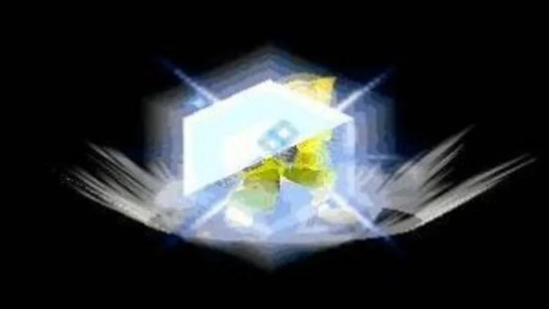20Xx — Glowing, intensified render of Fox from Super Smash Bros Melee with dramatic blue and white lighting effects.
