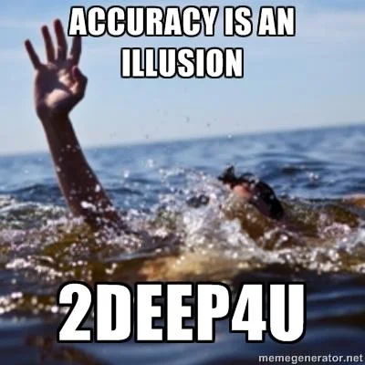 2Deep4U — Minimalist 'I'm alive. Shit.' image with sarcastic caption