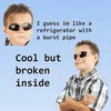 2Meirl4Meirl — Two individuals in humorous exchange about mental health, discussing anxiety and feeling broken inside.