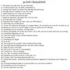 30 Day Challenges — 30-day challenge checklist displaying numbered entries representing daily prompts or tasks.