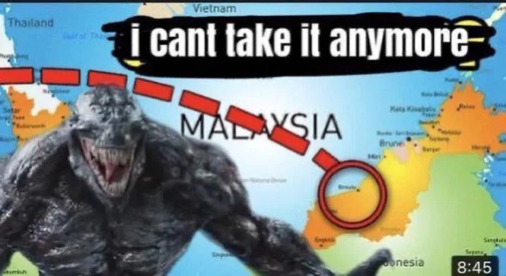 6 Months 6 Months Venom Thumbnail — Thailand Setar humbsh Vietnam i cant take it anymore MALAYSIA Kota Kinabalu Brune Hiri donesia 8:45