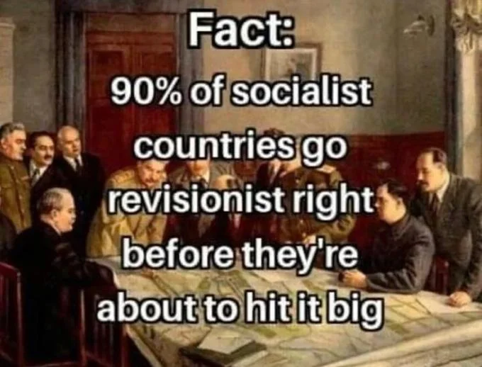 90 Percent Of Gambling Addicts Quit Right Before X — The Sopranos poker scene recaptioned with political text '90% of socialist countries go revisionist right