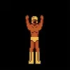 A clean template version of the 'A Winner Is You' meme showing the pixelated 8-bit character with raised arms in celebratory pose.