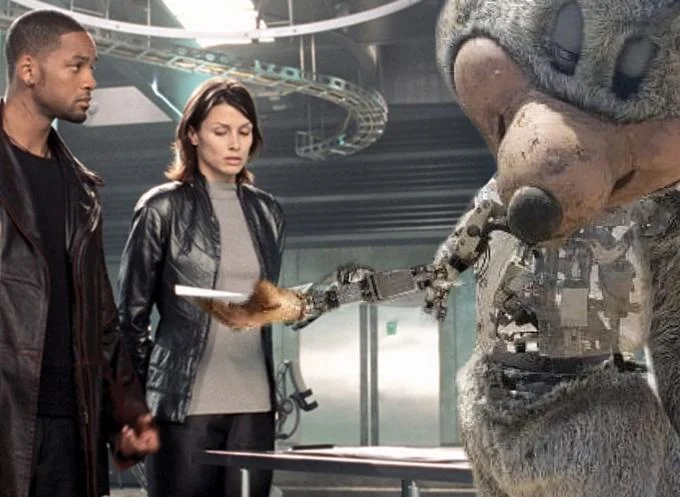 Abandoned Chuck E Cheese Animatronic — Chuck E. Cheese animatronic edited into a scene from the movie I, Robot