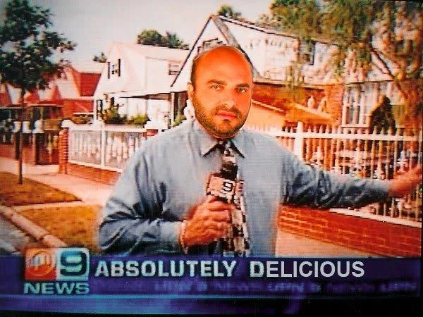 Absolutely Disgusting — News broadcast face swap with 'Absolutely Magical' caption