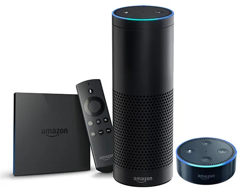 Amazon Echo, Echo Dot, and Fire TV devices powered by Alexa