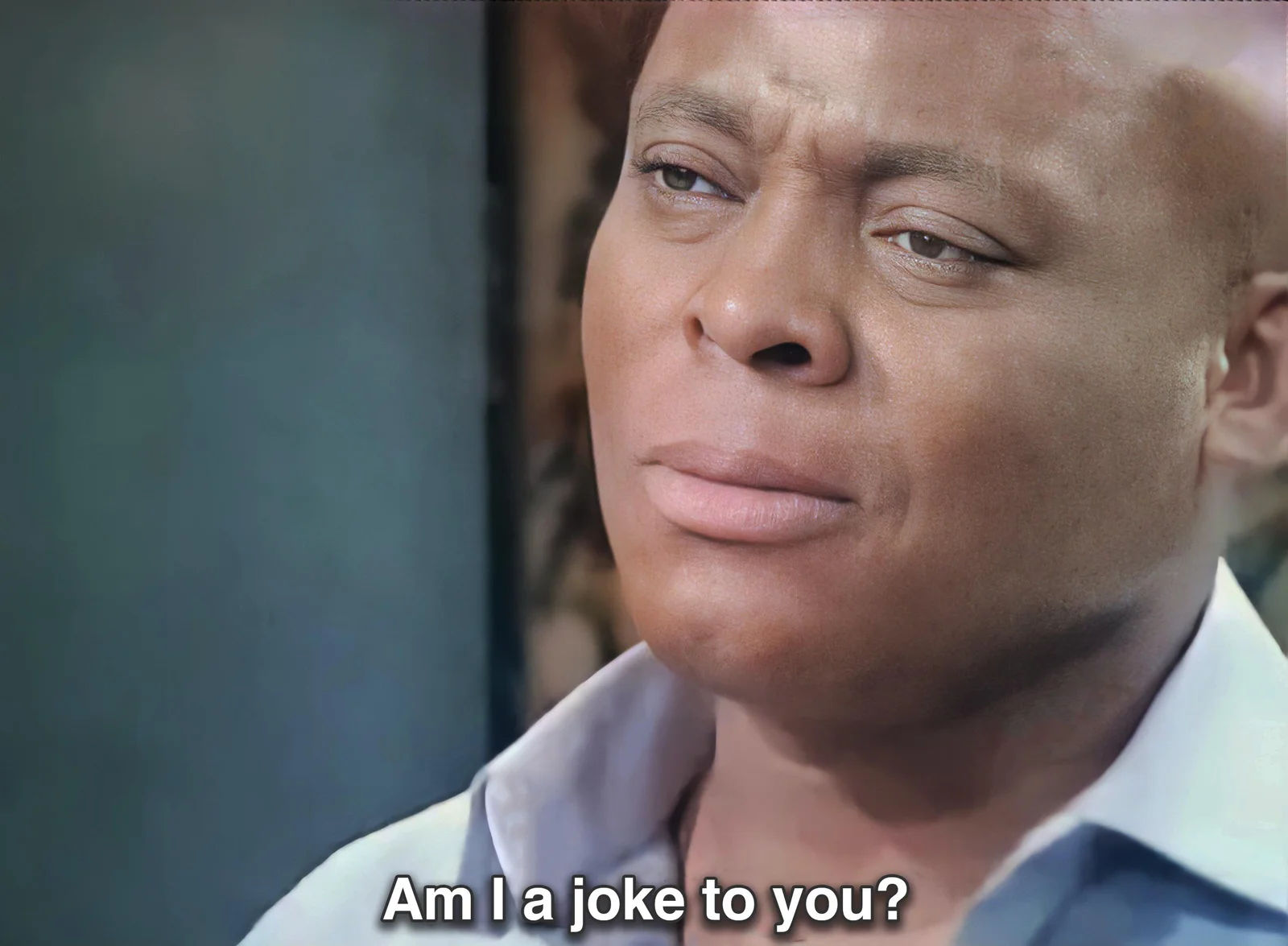Am I a Joke to You — Will Smith displays a puzzled, dismissive expression in the quintessential meme format.