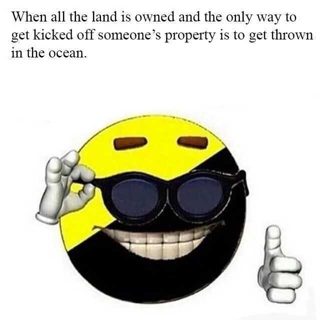 Picardía — Anarcho-capitalist Picardia ball meme about property rights