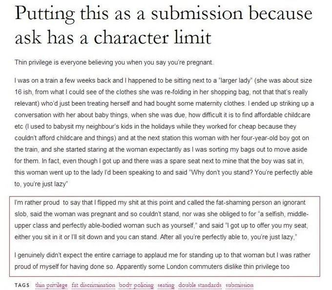 And Then The Whole Bus Clapped — Tumblr submission describing a train confrontation that ends in the carriage applauding