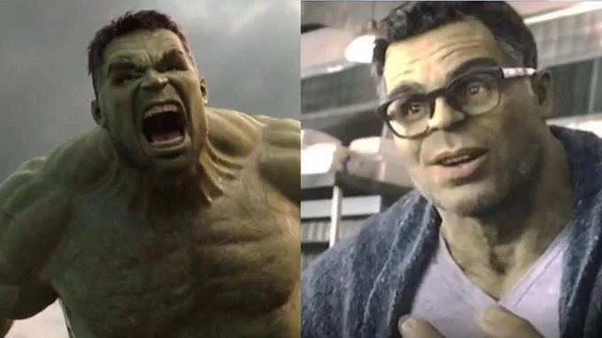 Angry Hulk Vs Civil Hulk — Meme template showing aggressive Hulk versus composed intellectual Hulk side-by-side.