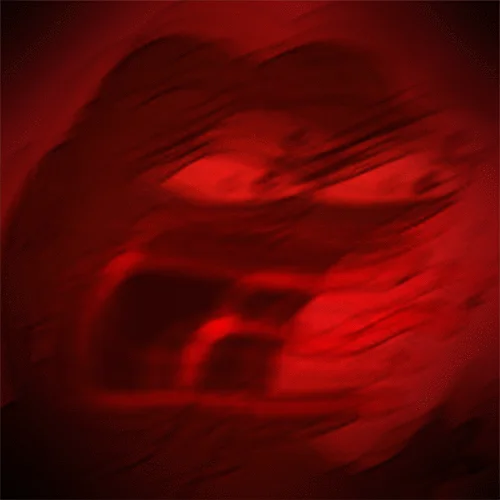 Mirrored symmetrical remix of Angry Pepe with two faces