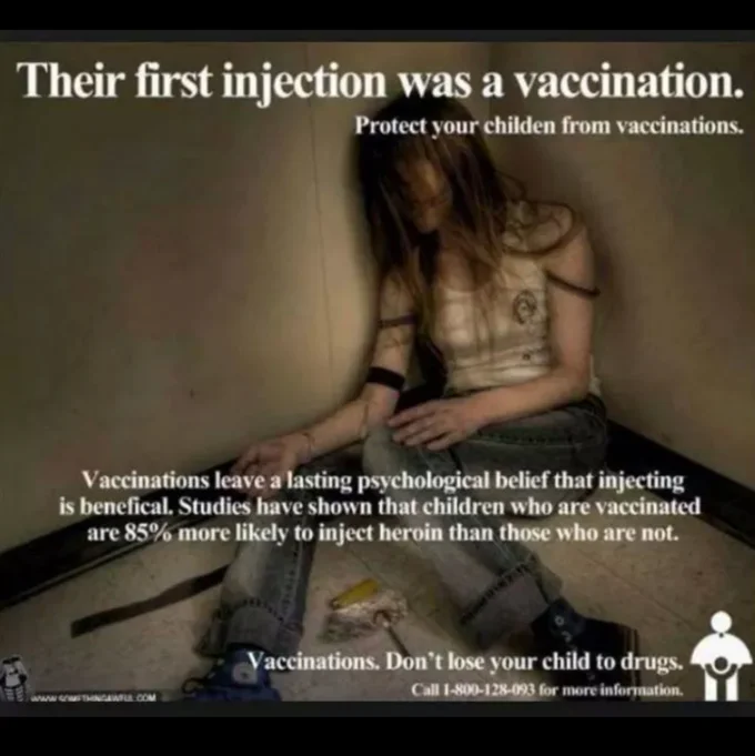 Anti Vaccination Movement — Anti-vaccination propaganda poster depicting a child being injected