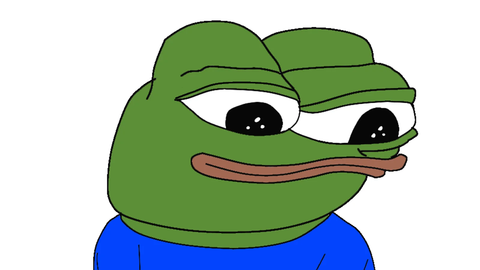 Professional-quality front-facing head shot of Apu Apustaja with iconic crude features and blue shirt.