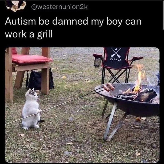 Autism Be Damned My Boy Can Work A Grill — Composite gallery displaying original Eddie Gomez post in center with multiple fan character variations.