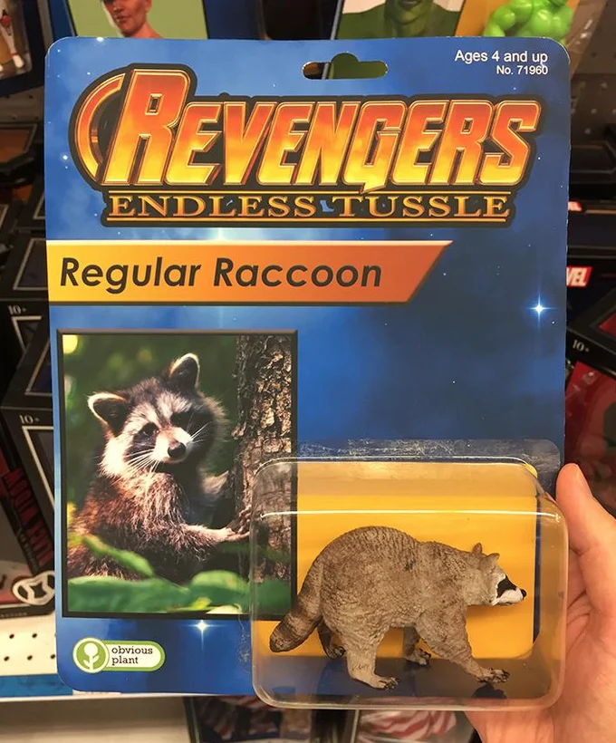 Avengers Infinity War — Fake Revengers Endless Tussle action figure packaging for The Incredible Fella Hulk parody