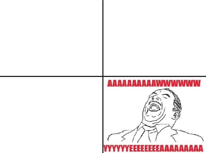 Starburst candy rage comic with Aww Yea Guy reacting to two pink Starbursts