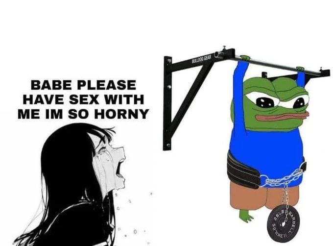 Babe Please Stop — Dark variation with Pepe the Frog hanging from noose as response character.