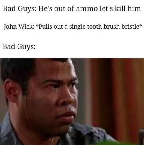 Bad Guys Vs John Wick — Steve Harvey shocked reaction to John Wick compressing air into a diamond