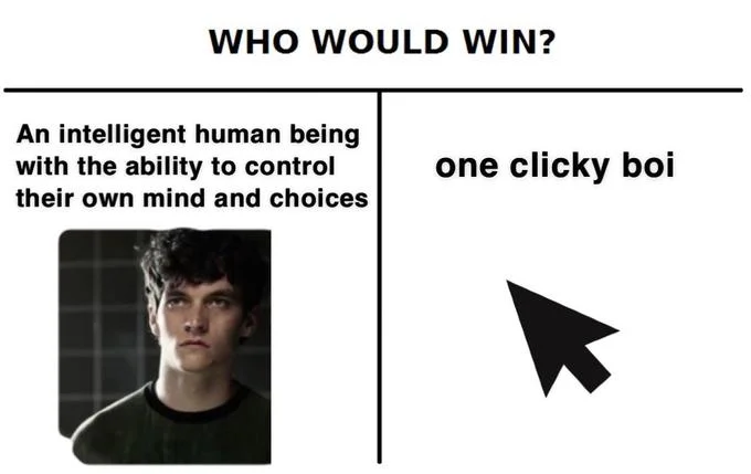 Bandersnatch meme image (source unavailable at review time)
