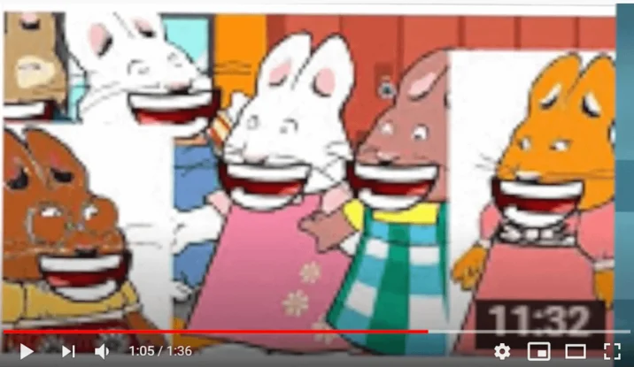 Max and Ruby characters edited with BFDI mouths overlaid