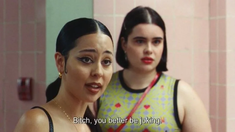 Bitch You Better Be Joking — The definitive screenshot from Euphoria season 2, episode 3 showing Maddy's iconic dismissive expression with the text 'Bitch, you
