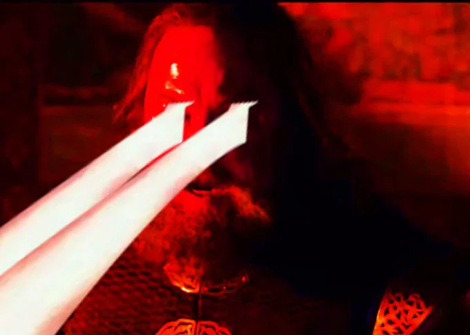 Boarposting Bobbyposting — Red-tinted Robert Baratheon with white beams shooting from his mouth