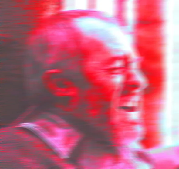 Boarposting Bobbyposting — Red-filtered blurry image of Robert Baratheon laughing