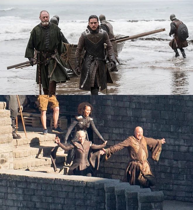 Boatsex — Four-panel Game of Thrones meme about Jon Snow asking Daenerys for dragonglass