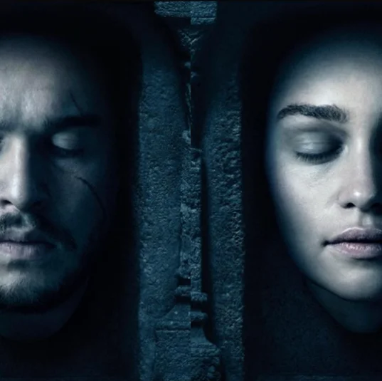 Boatsex — Jon Snow and Daenerys Targaryen side-by-side promotional poster