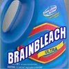 Brain Bleach Eye Bleach Mind Bleach — A blue plastic bottle designed to resemble a real consumer cleaning product, prominently labeled 'BRAINBLEACH ULTRA' in