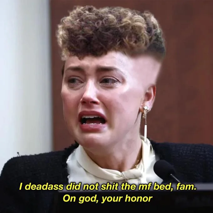 Broccoli Haircut — Video screenshot of person with voluminous curly hair with meme caption