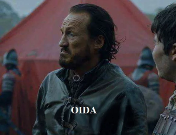 Bronns Id Fuck Her — Bronn meme with OIDA caption Austrian variant