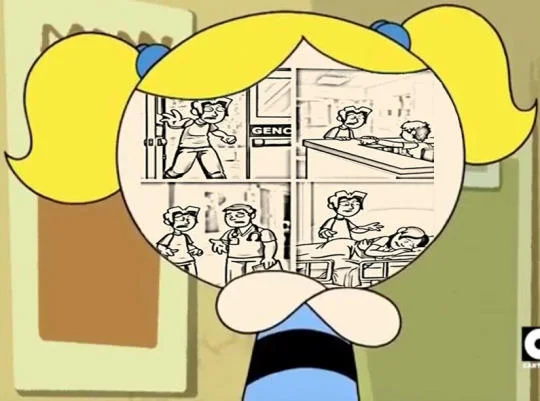 Bubbles No Me Gusta — Bubbles edited with big-eyed anime kawaii face