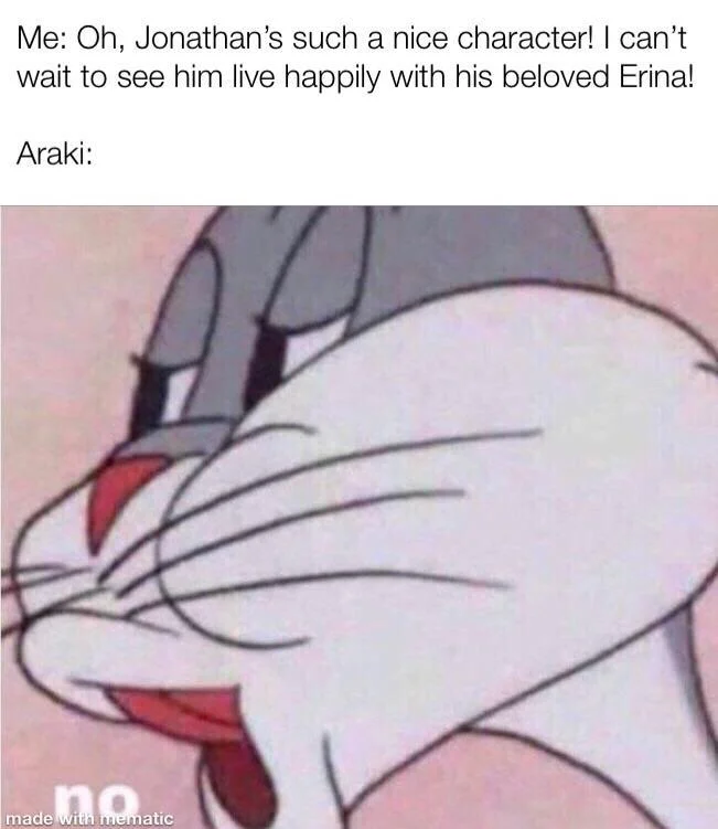 Bugs Bunnys No — Bugs Bunny 'no' meme about refusing to rate an app