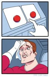 Cancel Button Location — Meme about frustrating UI/UX design patterns