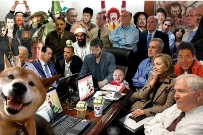 Cancer — Situation Room photoshop packed with meme characters and celebrities
