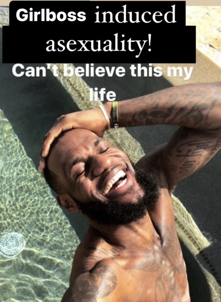 LeBron James smiling meme captioned 'Yeast Infection AND a UTI?? Can't believe this my life'