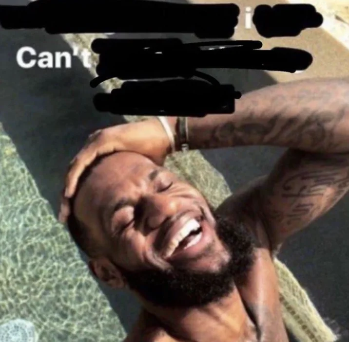LeBron James smiling meme captioned 'Zoloft induced asexuality! Can't believe this my life'