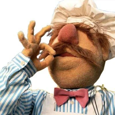 Swedish Chef Muppet making chef's kiss gesture
