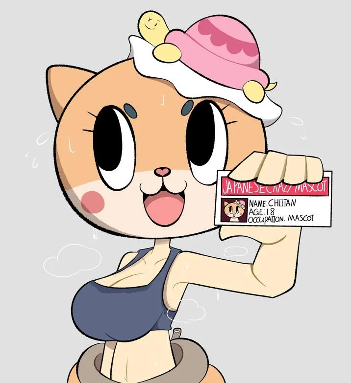 Chiitan Removing The Costume — Ј JAPANESECIALI MASCOT NAME: CHIITAN AGE:18 OCCUPATION: MASCOT