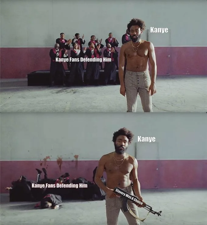 Childish Gambinos This Is America — Tweet pointing out the suicide jump hidden in the background of This Is America