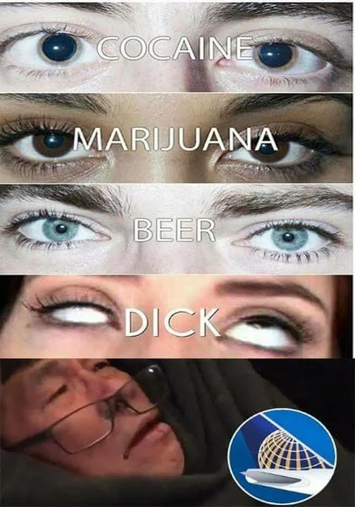 Five-panel cocaine marijuana beer dick meme with Internet Explorer punchline
