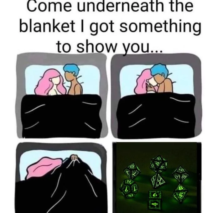 Come underneath the blanket I got something to show you...