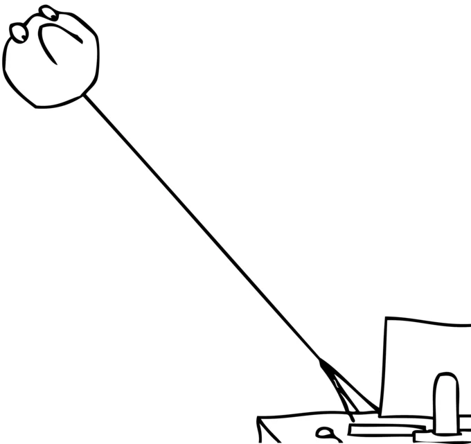 Computer Reaction Faces — Rage comic fist smashing a computer keyboard