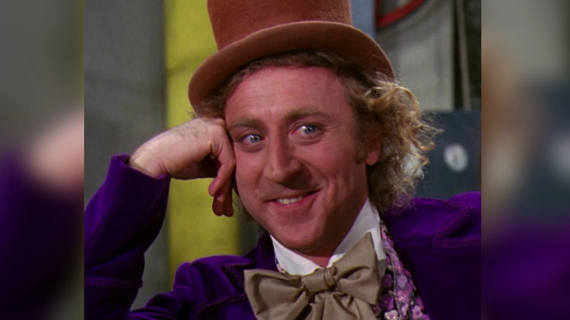 Condescending Wonka Creepy Wonka — Gene Wilder as Willy Wonka smiling smugly with chin resting on hand, wearing purple velvet coat and brown top hat